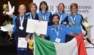 Campionati del Mondo Master Scherma Trionfo per l'italia di sciabola femminile