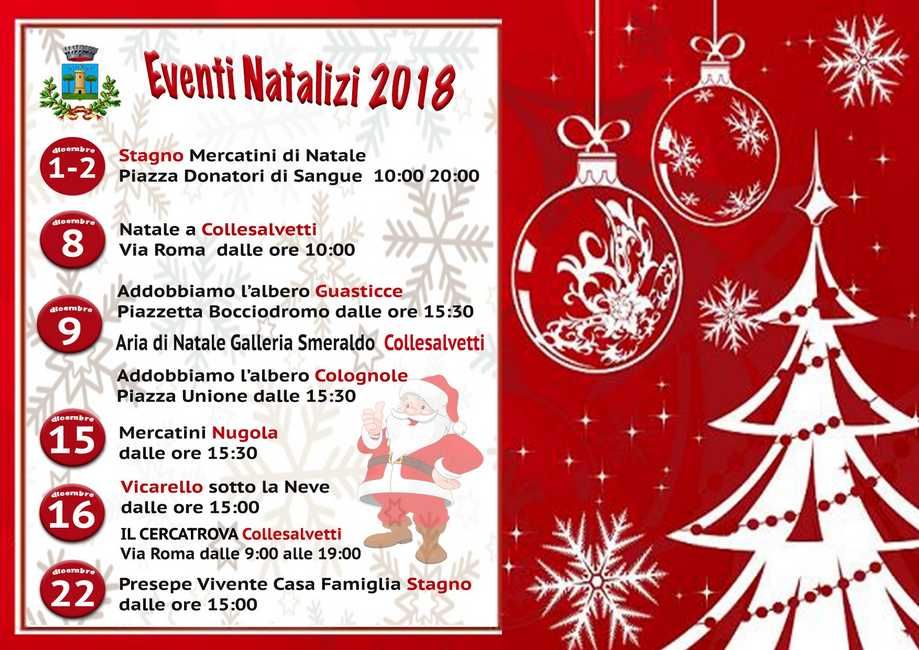 Il Natale a Collesalvetti arriva dal 1° dicembre