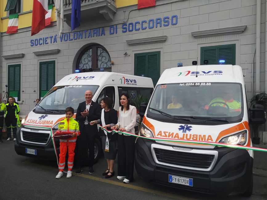 Livorno - SVS inaugurazione mezzi e nuova facciata della sede