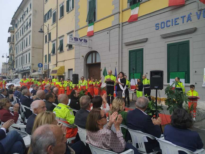 Livorno - SVS inaugurazione mezzi e nuova facciata della sede