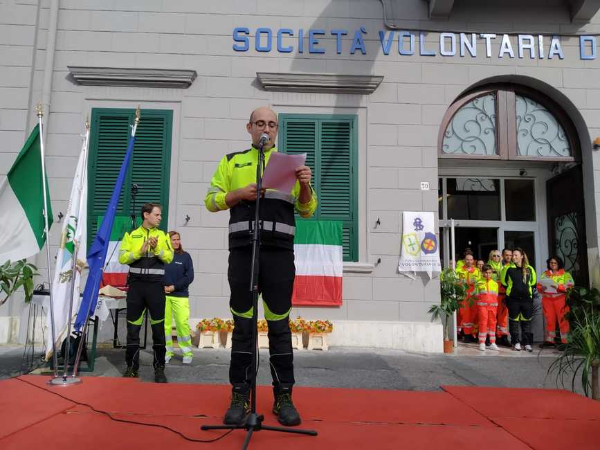 Livorno - SVS inaugurazione mezzi e nuova facciata della sede