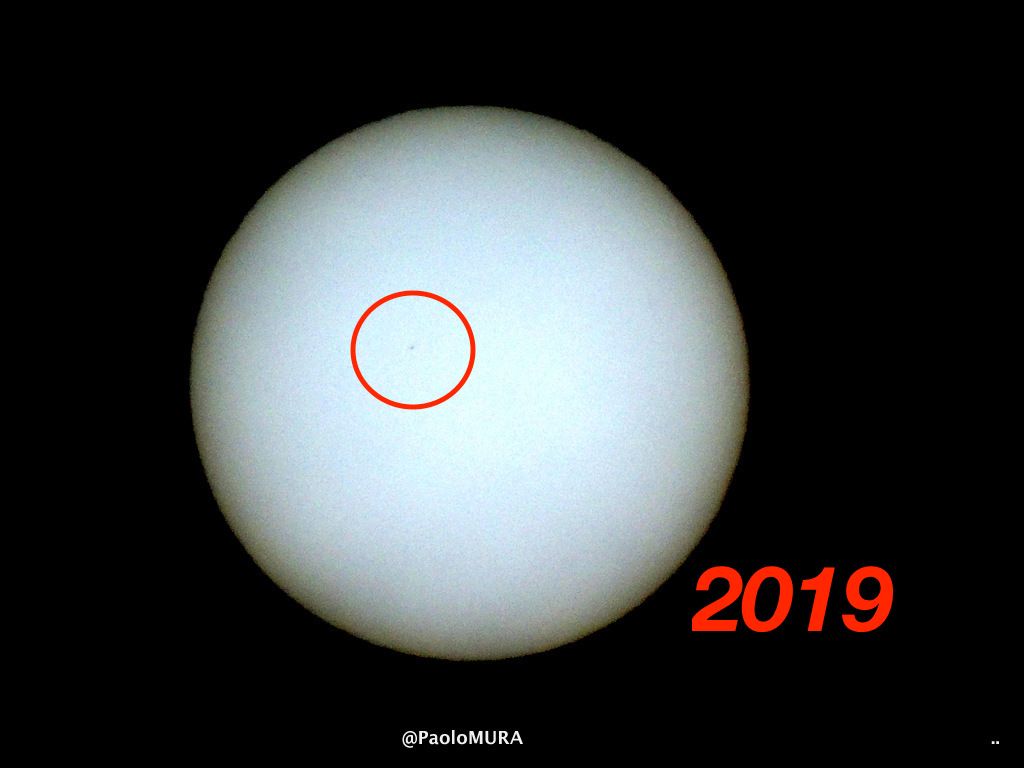 LivornoPress il transito di mercurio sul sole foto Paolo Mura 11 novembre 2019 