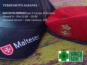 L'Ordine di Malta raccoglie farmaci per i terremotati albanesi