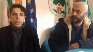 Giulio Profeta Giovani Democratici ed il lsegretario PD Unione Comunale Livorno Federico Mirabelli