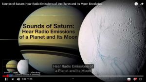 saturno encelado suoni nello spazio