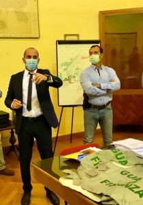 GdF Portoferraio Cap.Scimeca briefing prima dell'intervento