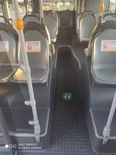 covid, fase2 i posti passeggeri sull'autobus