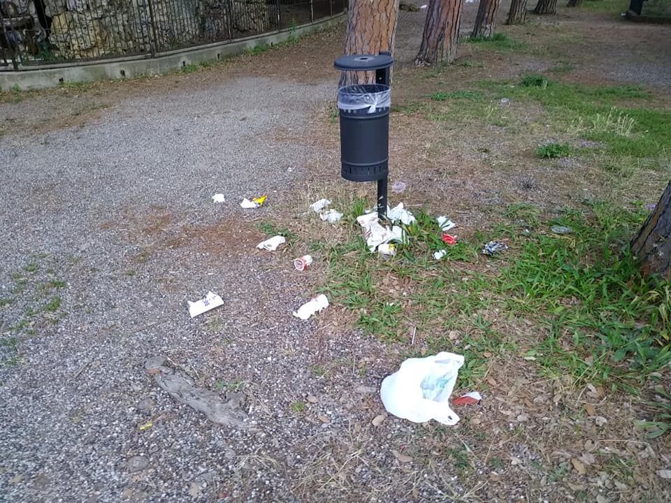 Inciviltà Una mattina al Parco Pertini