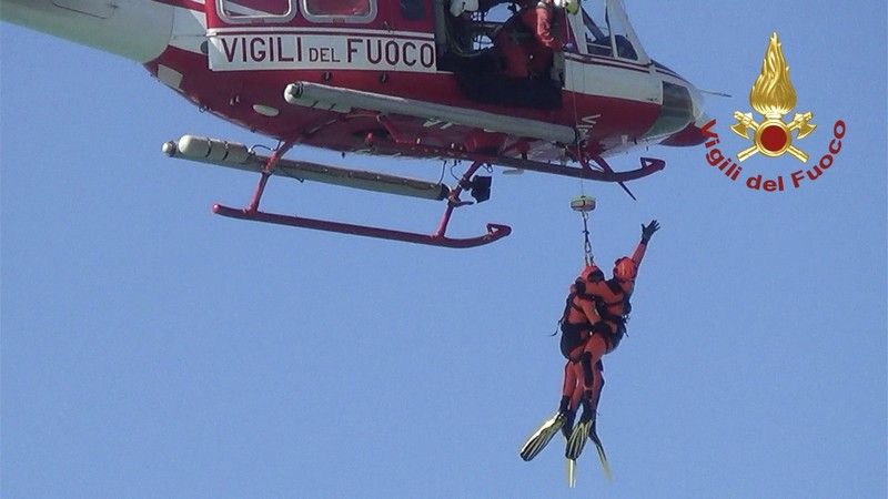 Sommozzatori con elicottero, potenziato il soccorso acquatico dei Vigili del Fuoco