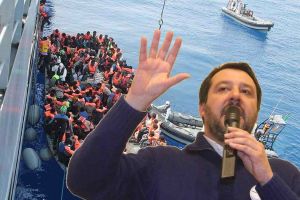 Covid, Matteo Salvini a San Vincenzo Italiani sotto ostaggio e i migranti fanno quello che vogliono, sputazzano e infettano