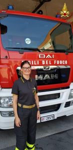 Vittoria è il primo funzionario donna dei vigili del fuoco di Livorno