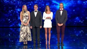 Damiano Margherita e Philipp a Tu Si Que Vales - Belen Rodriguez