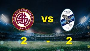 Livorno lecco 2 a 2