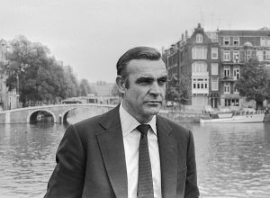 Sean Connery sul set di Agente 007 - Una cascata di diamanti (1971)