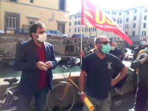 Sicurezza in porto, Usb manifesta davanti all'Autorità Portuale