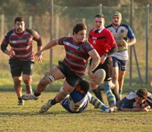 rugby, bernini in azione con la maglia dei Lions