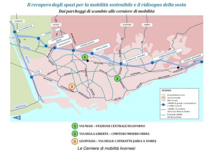 Le 4 stazioni di Livorno collegate dal tram. Le cerniere di mobilità 