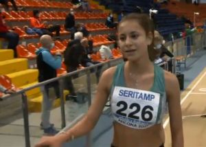 Atletica indoor Ancona, è trionfo nei 3000 metri per Giada Traina