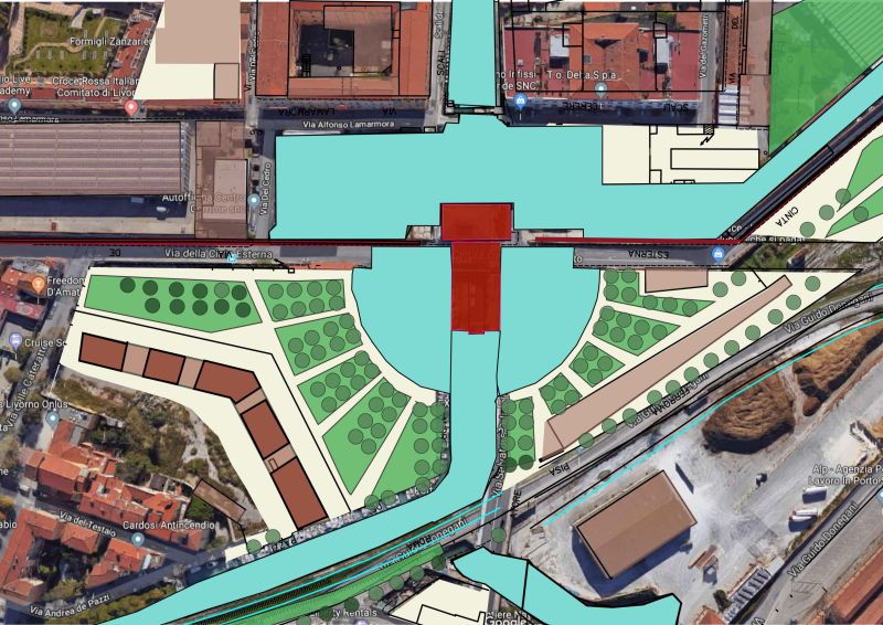 Urbanistica e mobilità Il sistema dei fossi, Il Porto Mediceo e la Bellana