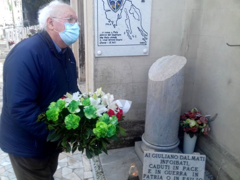 commemorazione martiri delle foibe al cippo presso il cimitero della misericordia