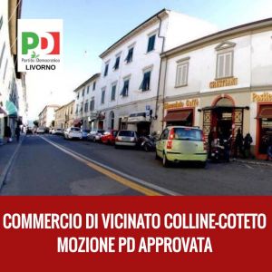 PD Approvata mozione dedicata al commercio di vicinato nei quartieri di Colline e Coteto