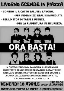 Tu ci chiudi Tu ci paghi Ora basta! Livorno scende in Piazza!