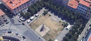 veduta dall'alto di piazza Garibaldi