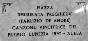 Musica - Ad Aulla si intitola una piazza ad una canzone di Fabrizio De André
