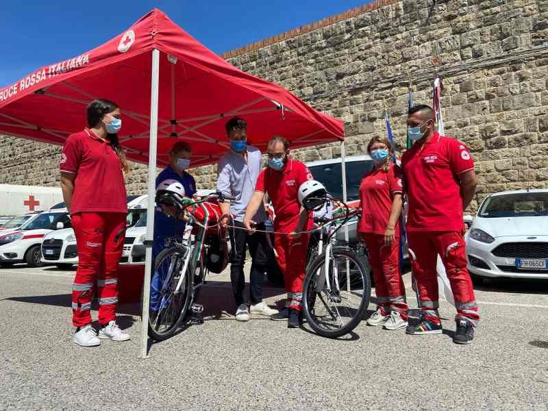 croce rossa inaugurazione bici elettriche