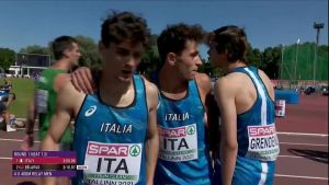 Europei under 20, 4x400 è argento per Tommaso Boninti dell'Atletica Livorno