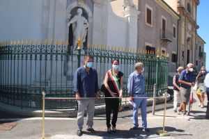 Taglio del nastro per il restauro del monumento a Leopoldo di Lorena