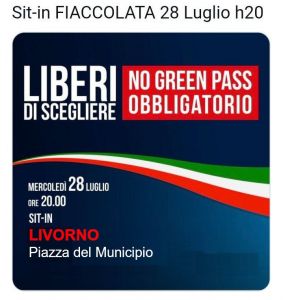 no green pass in piazza del municipio