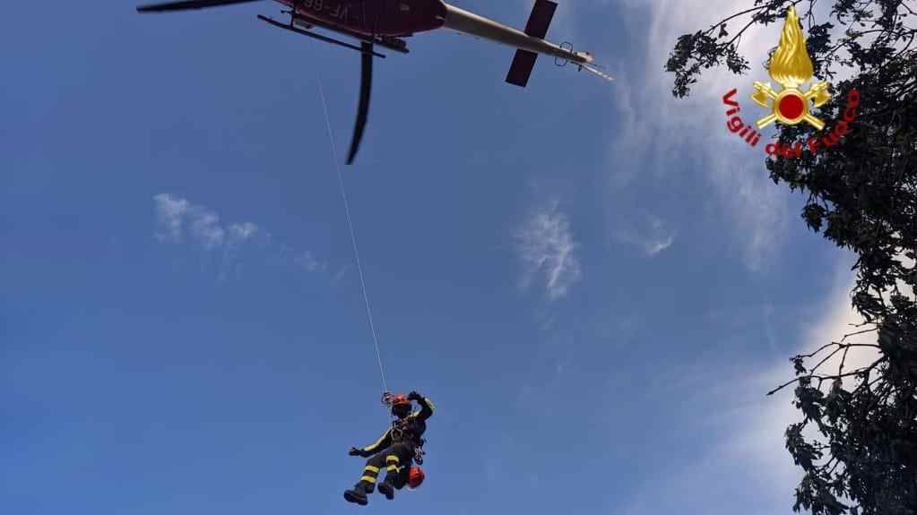 Turista di Milano recuperarata col verricello sul Monte Capanne all'Elba