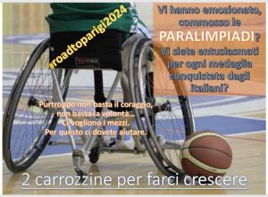 carrozzine sport disabili, raccolta fondi