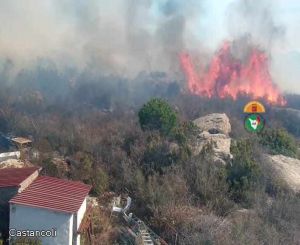 Elba: Incendio in località San Piero, intervenuti due elicotteri ed un canadair