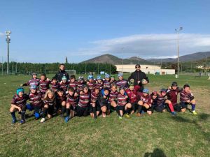 Rugby: gli under 11 dei Lions Amaranto Livorno in grande evidenza a Prato
