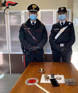 Rosignano: Trovato in casa con oltre 100 grammi di droga, arrestato dai Carabinieri