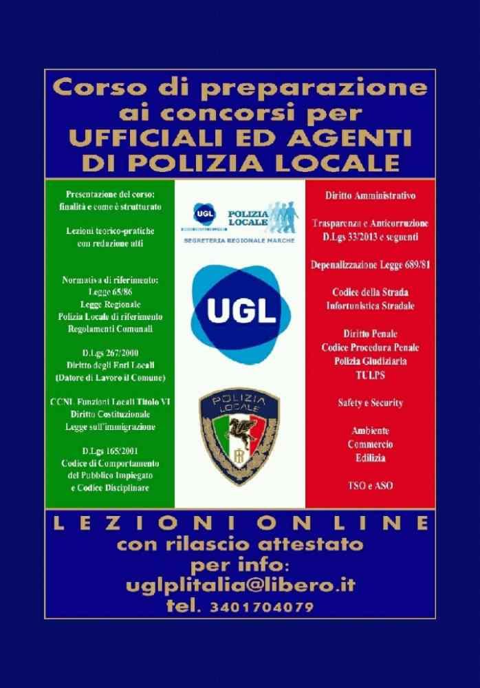 Concorso per agenti della municipale a Rosignano, UGL organizza un corso