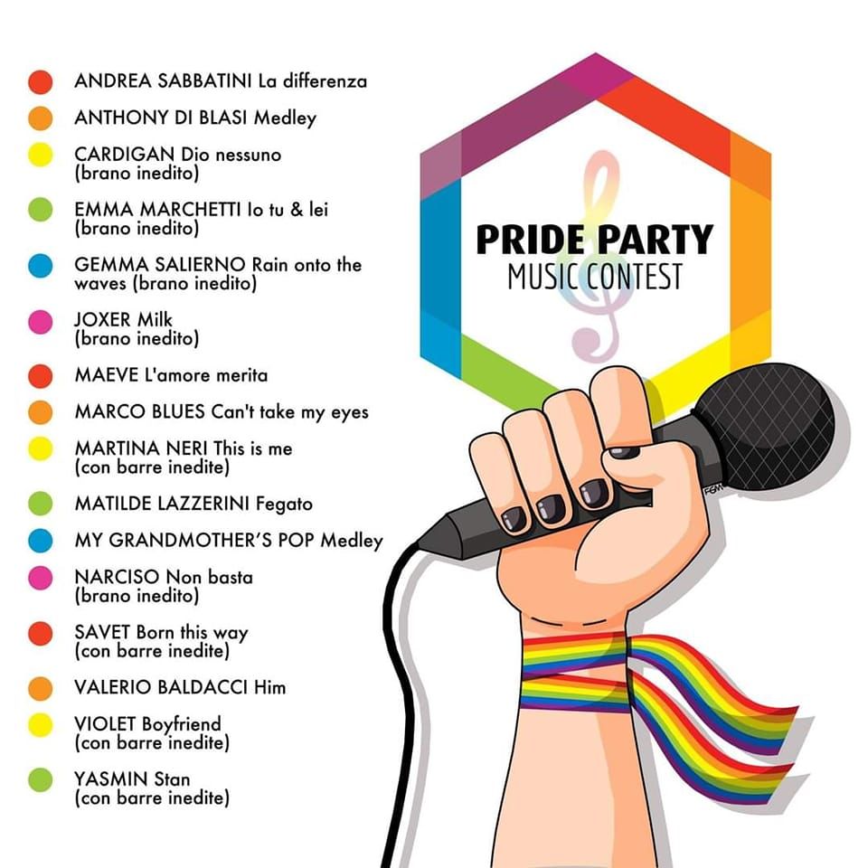 Pride party music contest, selezionati 16 brani. Il 7 maggio a Stagno la selezione delle 8 esibizioni