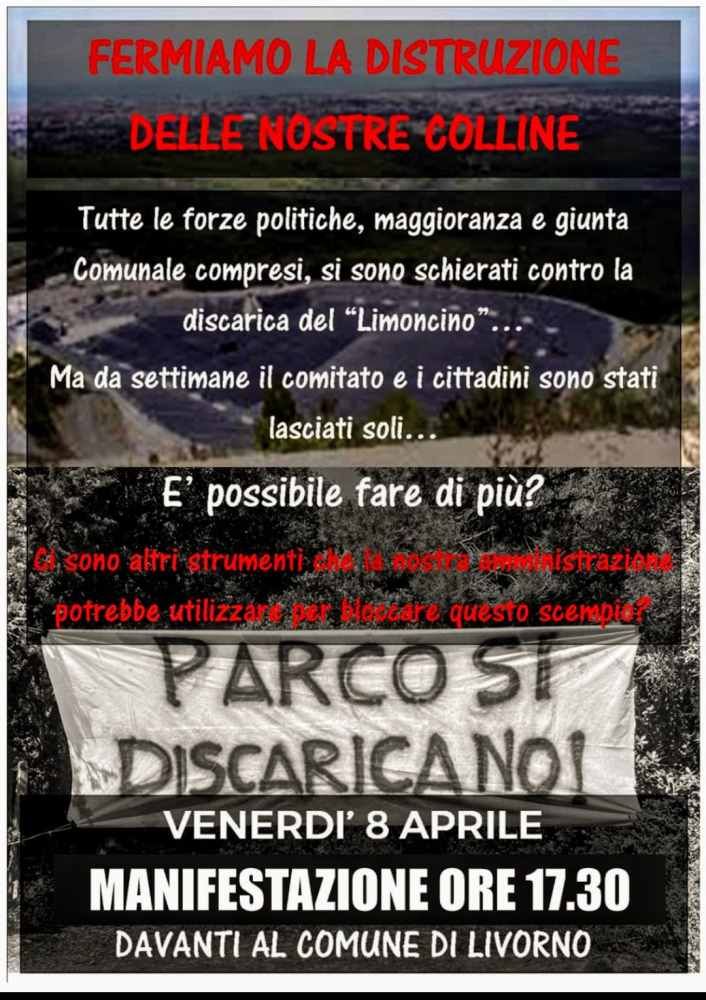 "Parco si, discarica no", venerd' 8 aprile manifestazione davanti al Comune