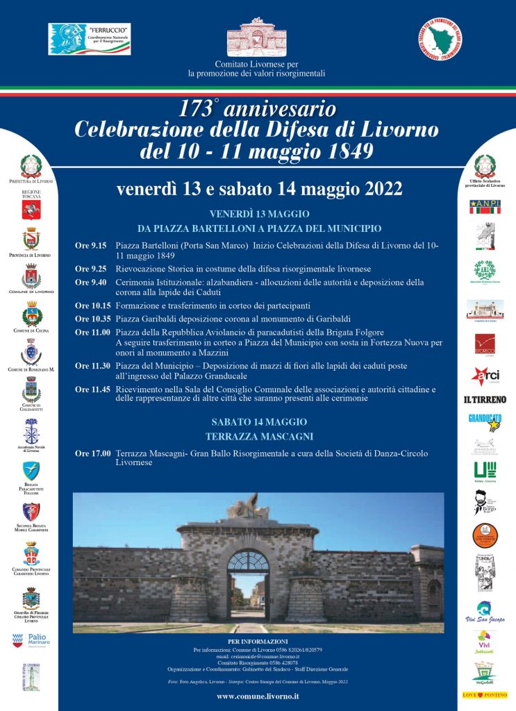 Risorgimento: tornano in presenza le celebrazioni della difesa di Livorno contro gli Austriaci, il programma