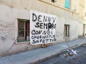 l'appartamento dal quale è caduto Denny Magina