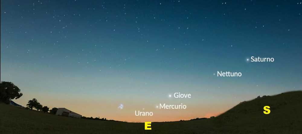 ALLINEAMENTO 5 PIANETI 29 MAGGIO 2023