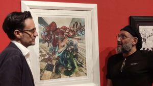 Emanuele Vietina e Simone Bianchi mostra a villa Mimbelli l'arte dei supereroi