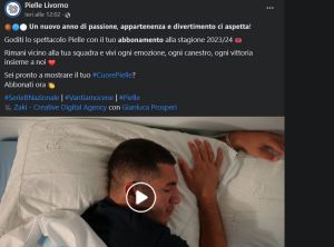 Basket Pielle, boom social per la nuova video-campagna abbonamenti