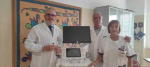 Donata a Pediatria una sonda ecografica cardiologica dai Donatori del sorriso Onlus di Portici (Napoli)