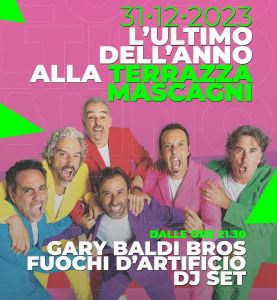 Gary Baldi Bros, fuochi d'artificio e Dj set, ecco il capodanno di Livorno alla Terrazza Mascagni