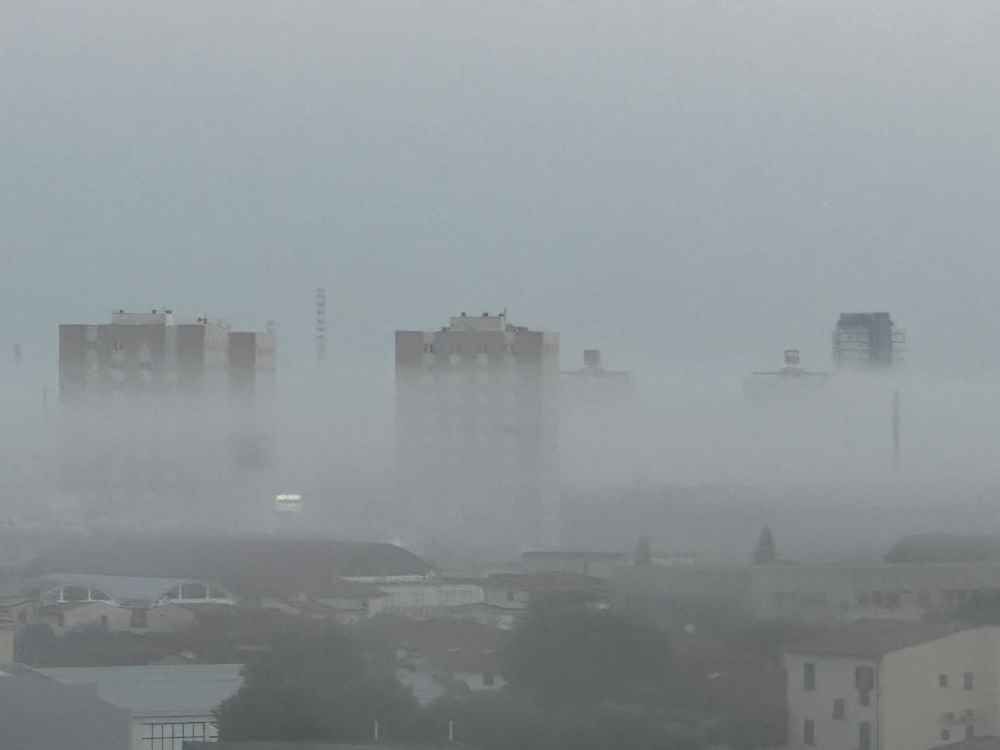 Livorno si sveglia avvolta nella nebbia (foto)