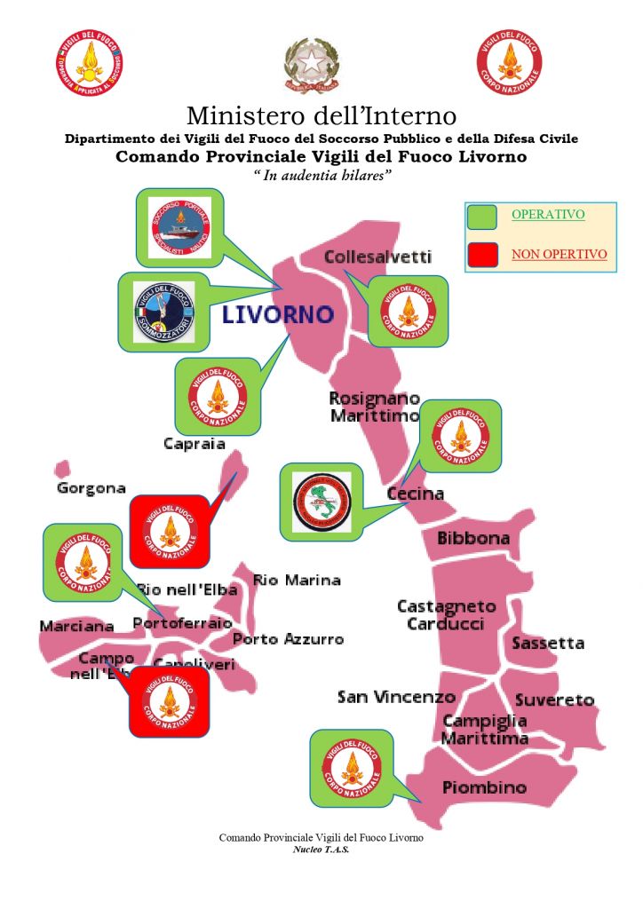 Maltempo Livorno, il rapporto dei VF: 606 interventi e 258 in attesa 