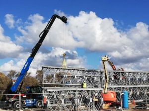 Al via l'apertura del ponte Bailey ad Ardenza